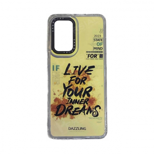 قاب گوشی هولوگرامی سامسونگ Samsung A33 محافظ لنز فلزی - طرح Live