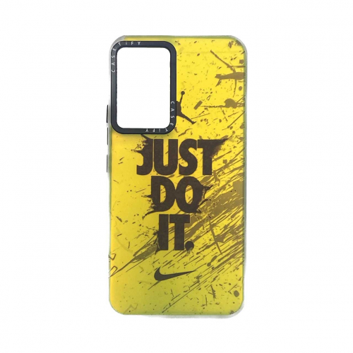 قاب گوشی هولوگرامی CaseTify سامسونگ Samsung A32 4G محافظ لنز و دکمه فلزی - طرح نایک