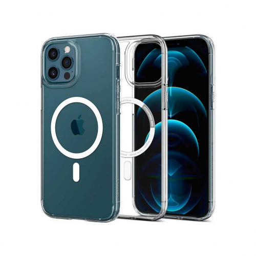 قاب اسپیگن Spigen آیفون 12 - 12 پرو Spigen Crystal Hybrid Mag Case iPhone 12 - 12 Pro