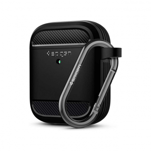کاور ایرپادز 1 - 2 برند اسپیگن مدل Spigen Rugged Armor case Airpods 1 - 2