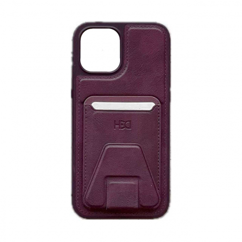 قاب چرمی و جاکارتی استند شو آیفون 12 اچ دی دی HDD iphone 12 Card Holder Leather Case