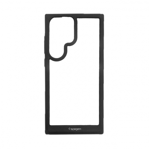 قاب سامسونگ اس 22 الترا اسپیگن مدل دور مشکی شفاف لنز برجسته Spigen Black TPU Clear Case Samsung S22 Ultra