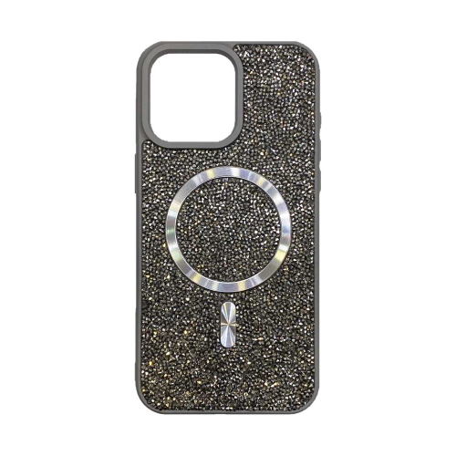 قاب آیفون 16 پرومکس طرح Diamond برند مجیک ماسک با مگ سیف Magic Mask iPhone 16 Pro Max Magsafe