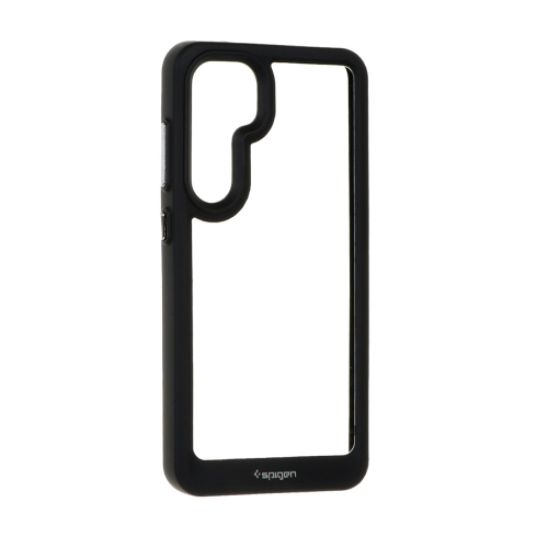 قاب سامسونگ اس 24 FE اسپیگن مدل دور مشکی شفاف لنز برجسته Spigen Black TPU Clear Case Samsung S24 FE
