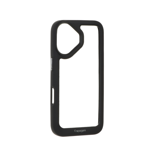 قاب آیفون 16  اسپیگن مدل دور مشکی شفاف لنز برجسته Spigen Black TPU Clear Case IPhone 16