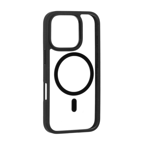 قاب گوشی آیفون ۱6 پرو دور مشکی پشت شفاف با مگ سیف برند اسپیگن Spigen Ultra Hybrid (MagFit)Case iPhone 16 Pro