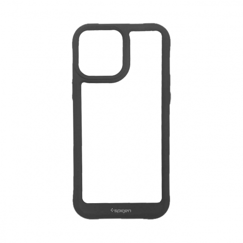 قاب آیفون 11 پرو اسپیگن مدل دور مشکی شفاف لنز برجسته Spigen Black TPU Clear Case IPhone 11 Pro