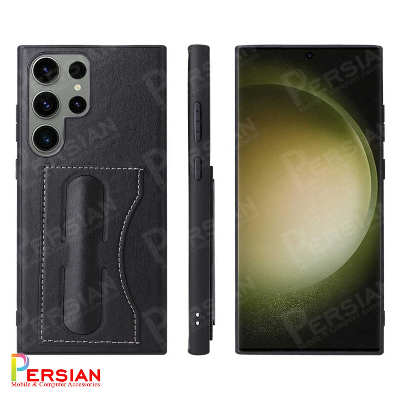 قاب S24 الترا چرمی جاکارتی دار  مدل Keephone Riderser Card Holder برای Samsung Galaxy S24 Ultra