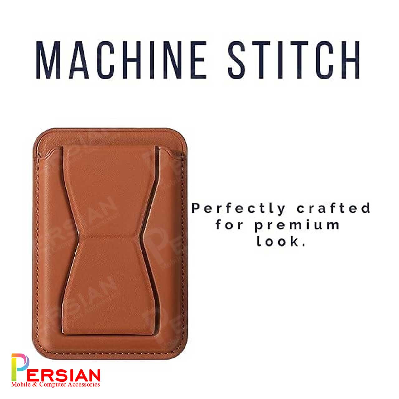 کیف جاکارتی ( ولت ) چرمی مگ سیف و استند شو