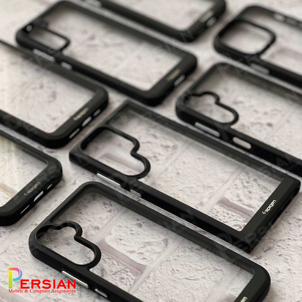 قاب آیفون 11 پرومکس اسپیگن مدل دور مشکی شفاف Spigen IPhone 11 Pro Max