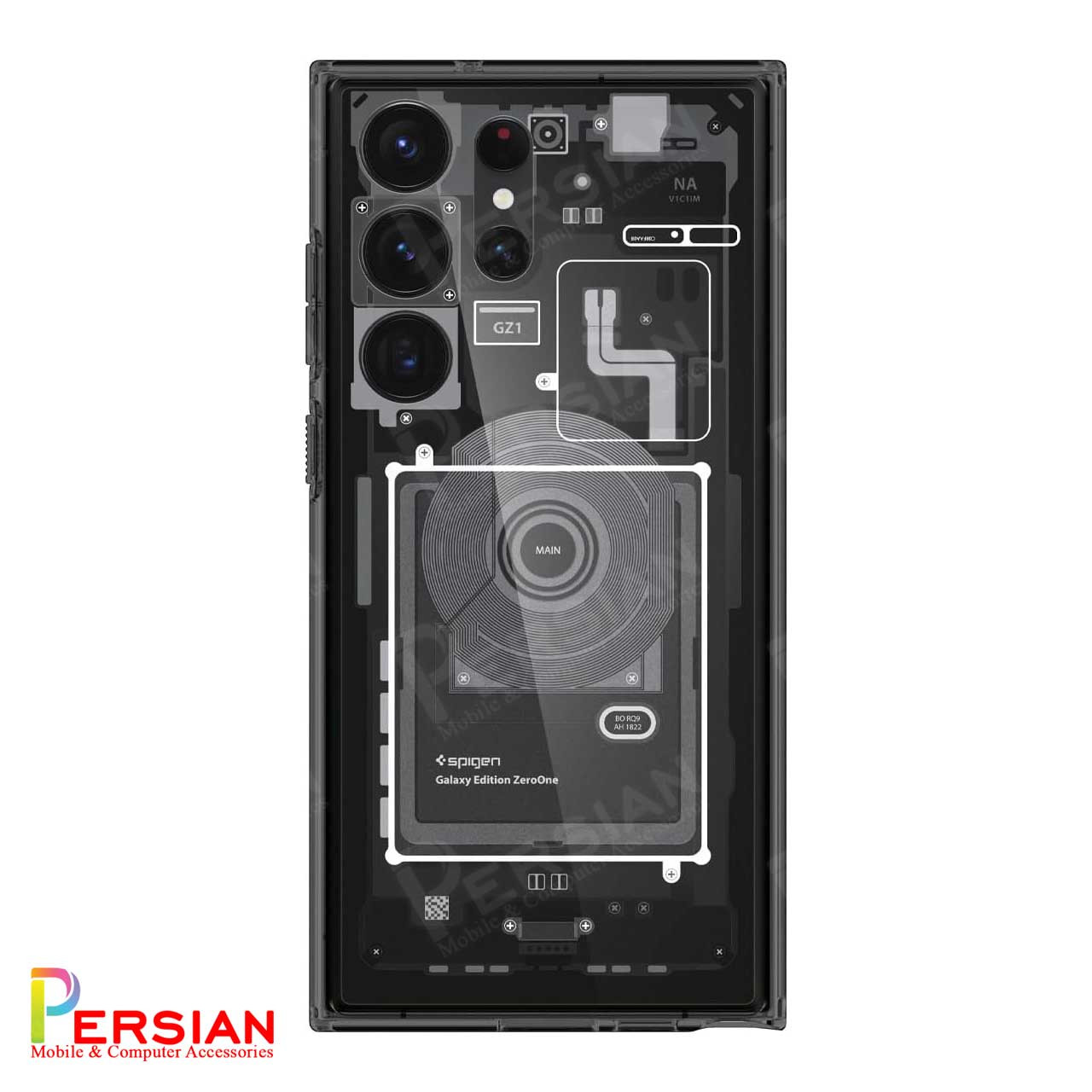 قاب سامسونگ اس 24 الترا برند اسپیگن Spigen Ultra Hybrid Mag Zero One Case Samsung S24 Ultra