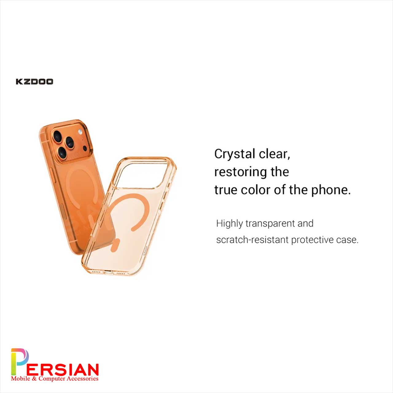 قاب شفاف مگ سیف کی دوو Apple iPhone 17 مدل KDOO (KZDOO) Magsafe Iceguard
