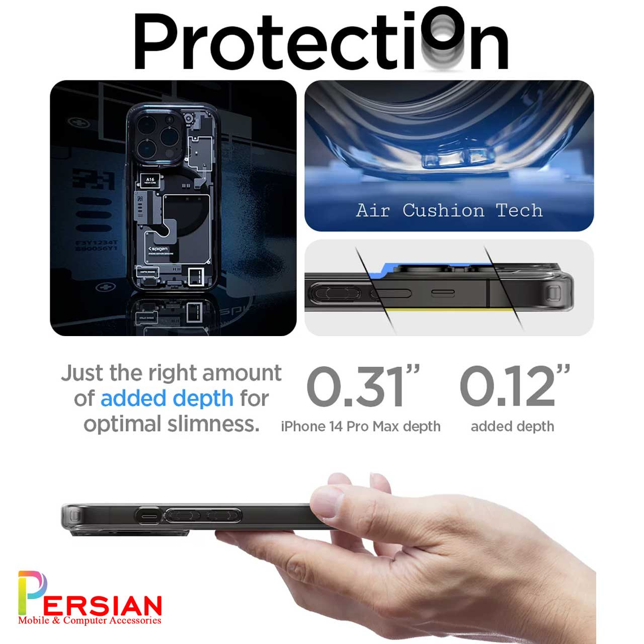قاب آیفون 14 برند اسپیگن Spigen Ultra Hybrid Mag Zero One Case iPhone 14