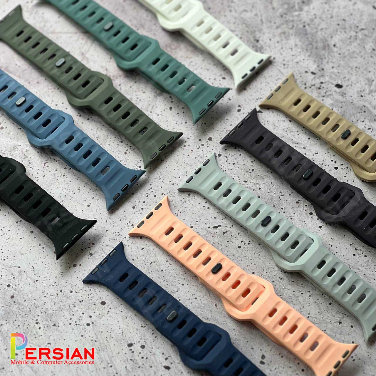 بند اسپرت اپل واچ برند اسپیگن Original Apple Watch Spigen Sport Strap Size 38/40/41mm