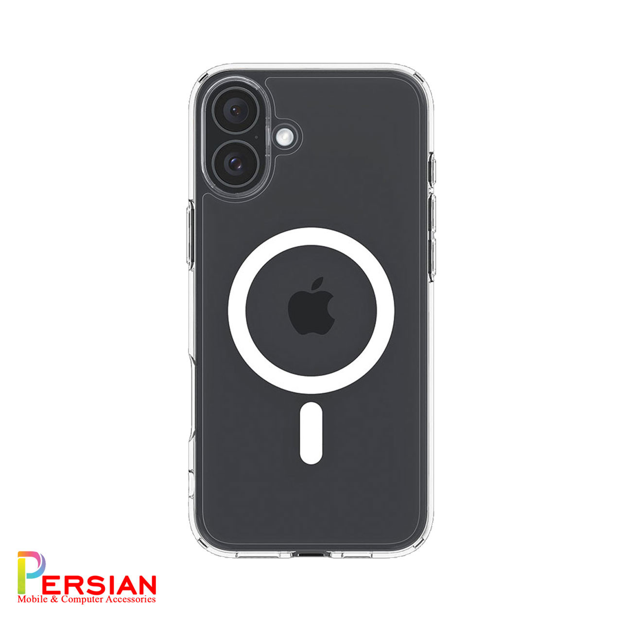 قاب گوشی آیفون ۱6 تمام شفاف با مگ سیف برند اسپیگن Spigen Ultra Hybrid (MagFit)Case iPhone 16