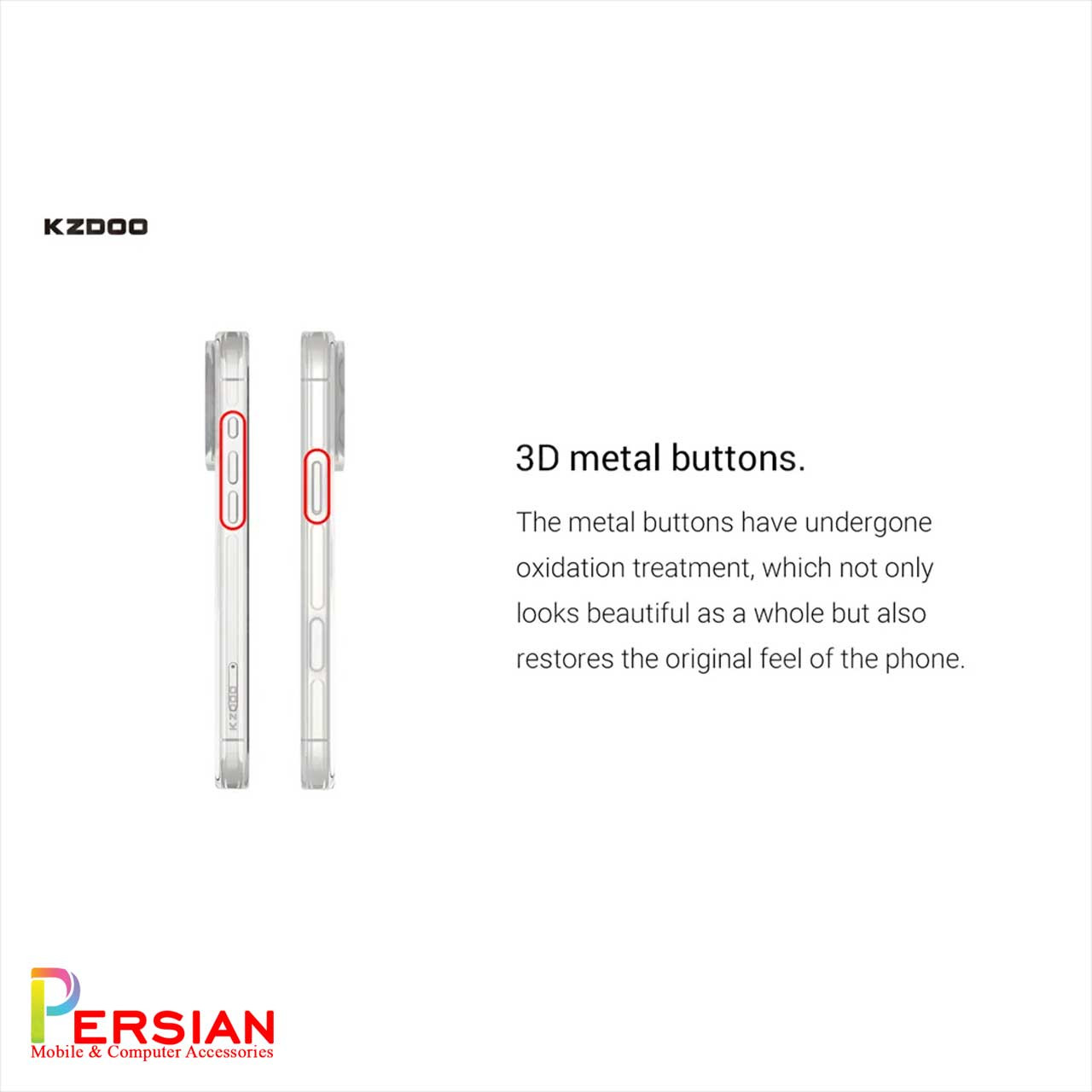 قاب شفاف مگ سیف کی دوو Apple iPhone 17 مدل KDOO (KZDOO) Magsafe Iceguard