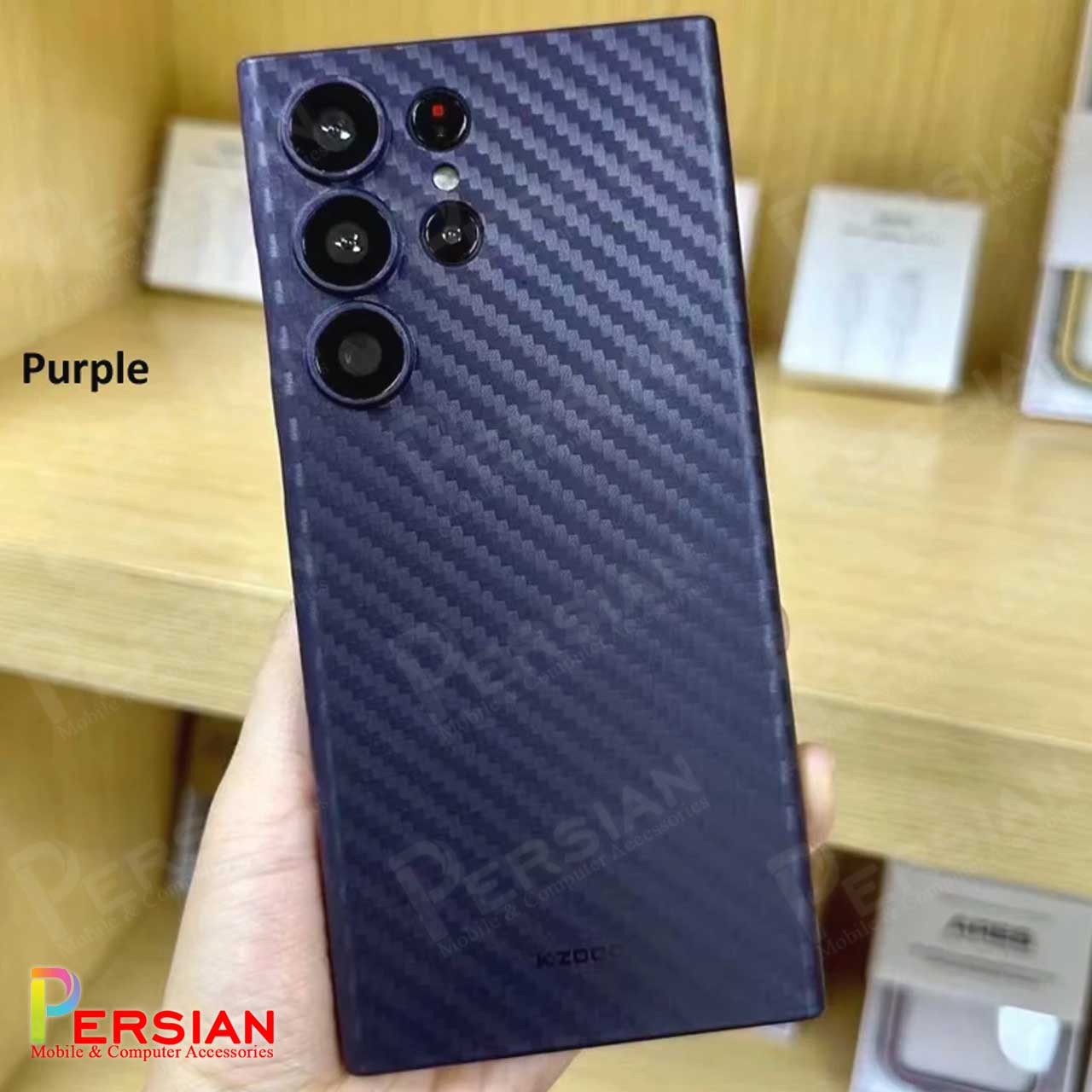 قاب سامسونگ اس 24 اولترا برند KZDOO مدل Air Carbon برای گوشی موبایل Galaxy S24 Ultra