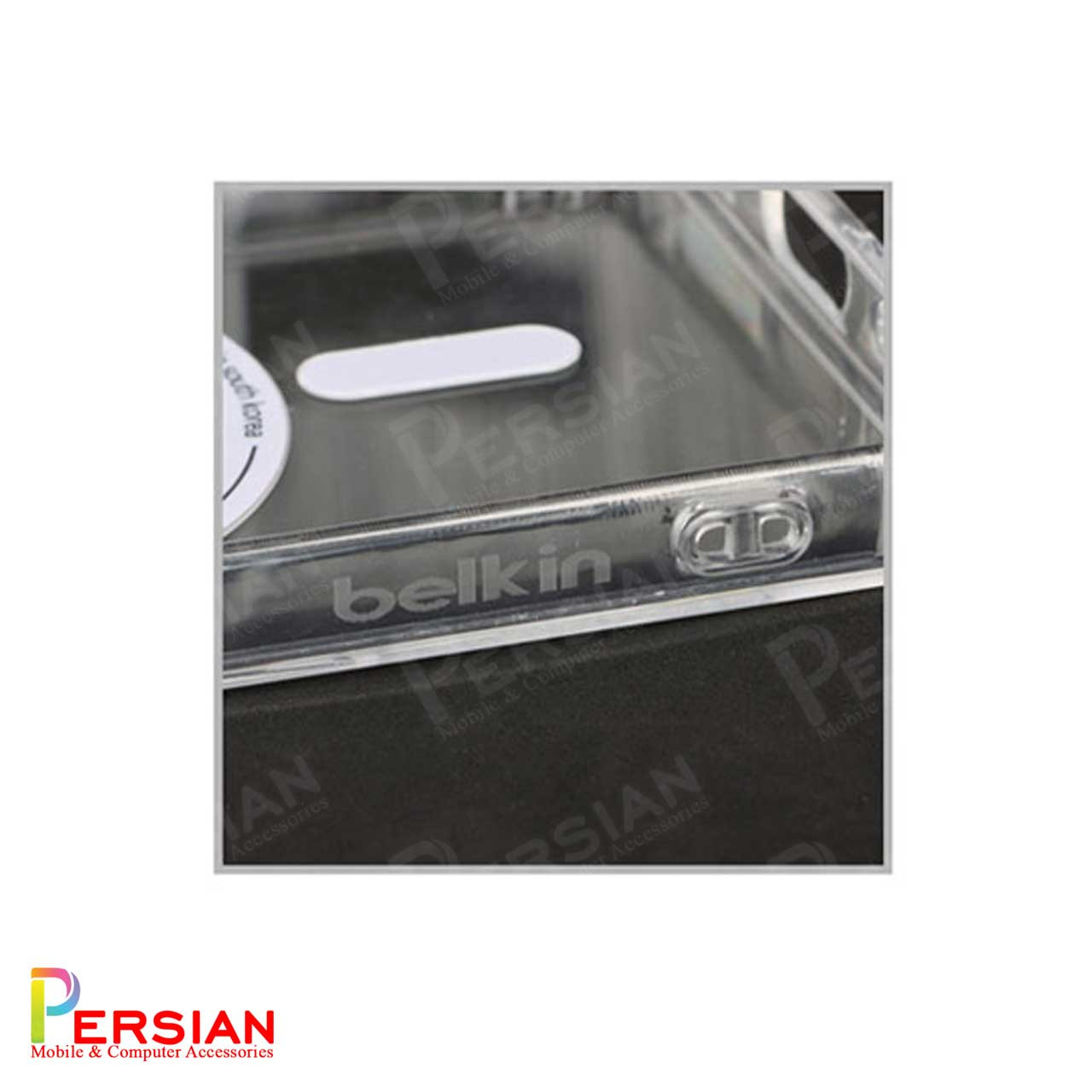 قاب شفاف گوشی سامسونگ A36 برند بلکین با مگ سیف و دکمه و رینگ متال Belkin For Samsung A36