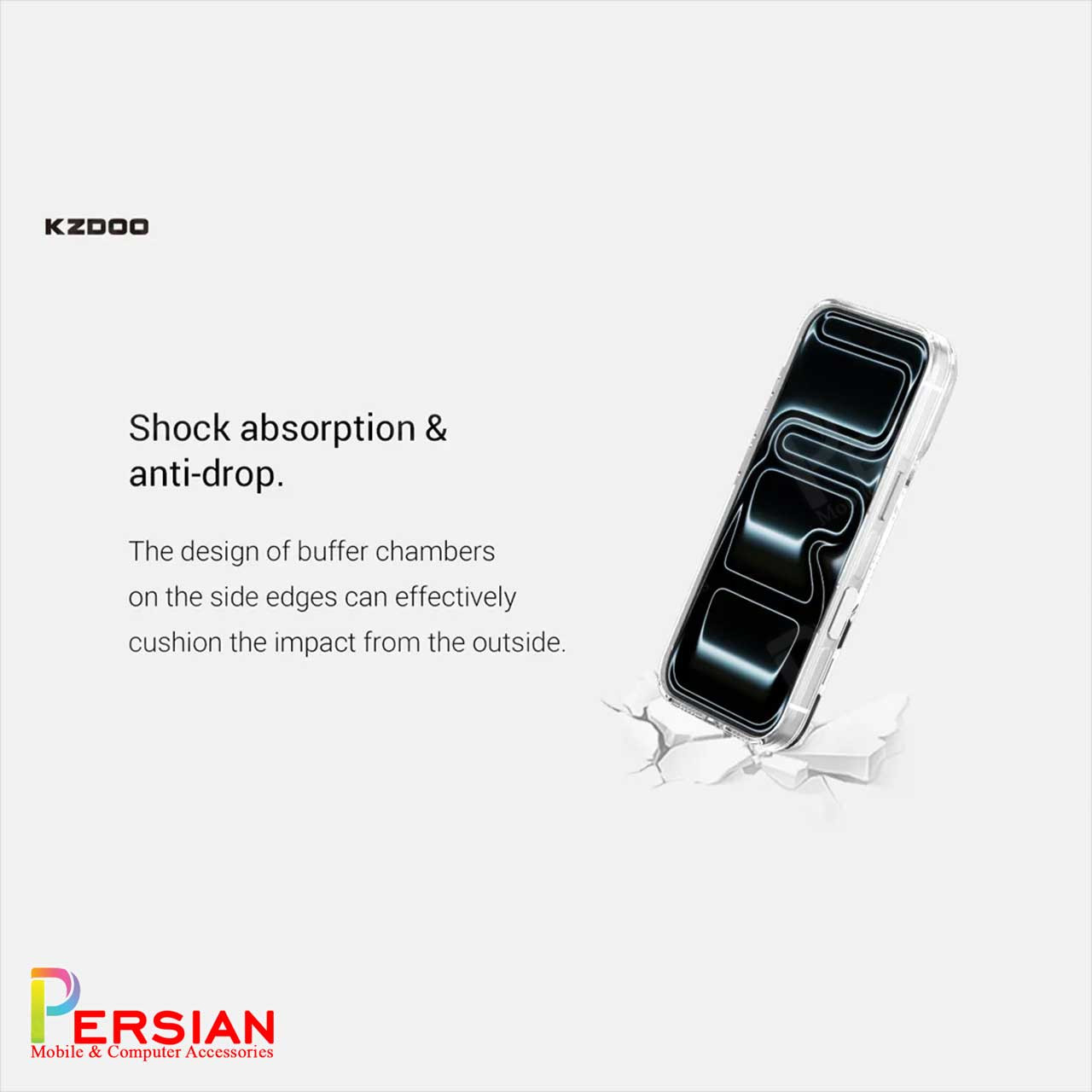 قاب شفاف مگ سیف کی دوو Apple iPhone 17 مدل KDOO (KZDOO) Magsafe Iceguard