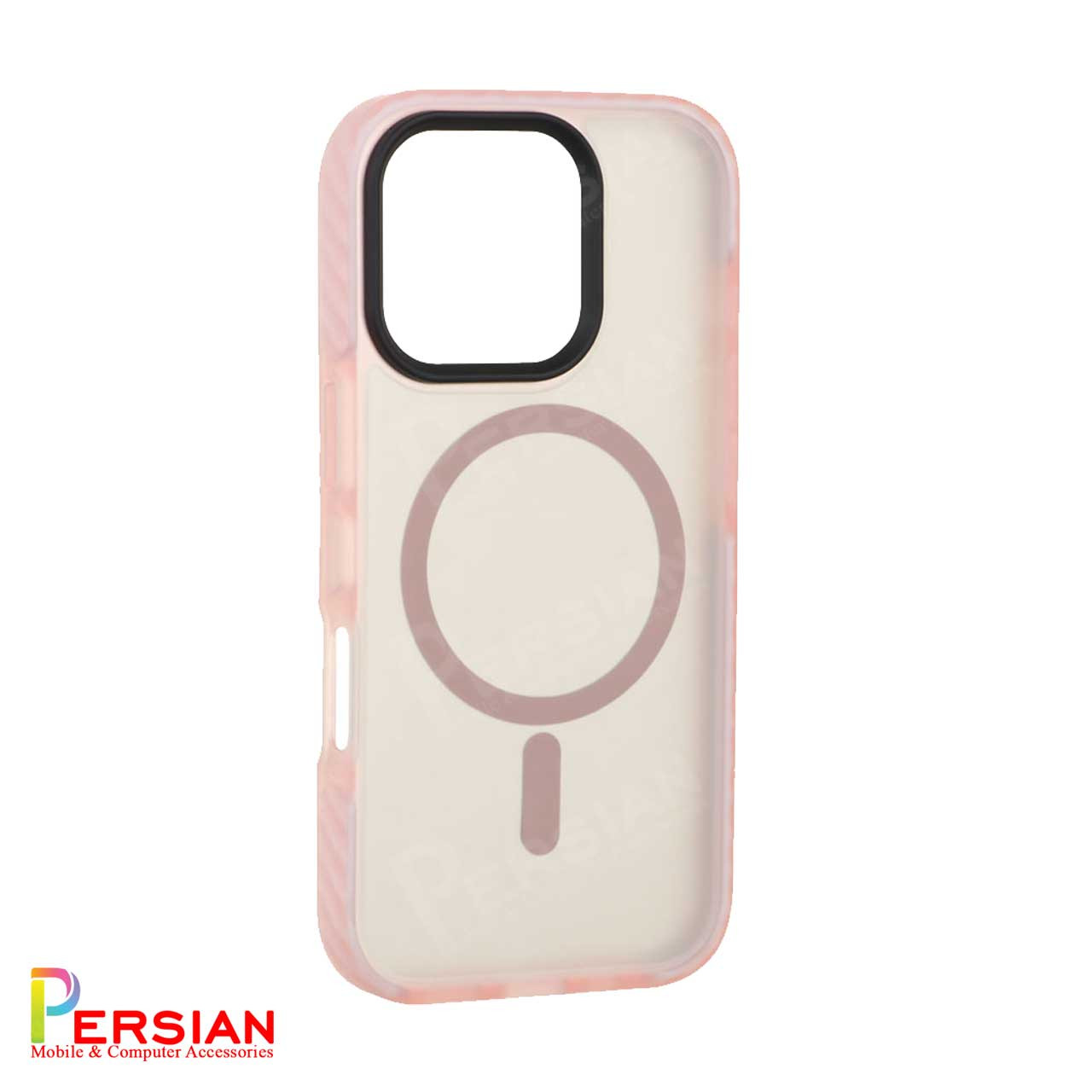 قاب گوشی آیفون 16 پرو پشت مات مگ سیف دور سیلیکونی مجیک ماسک Magic Mask iPhone 16 Pro
