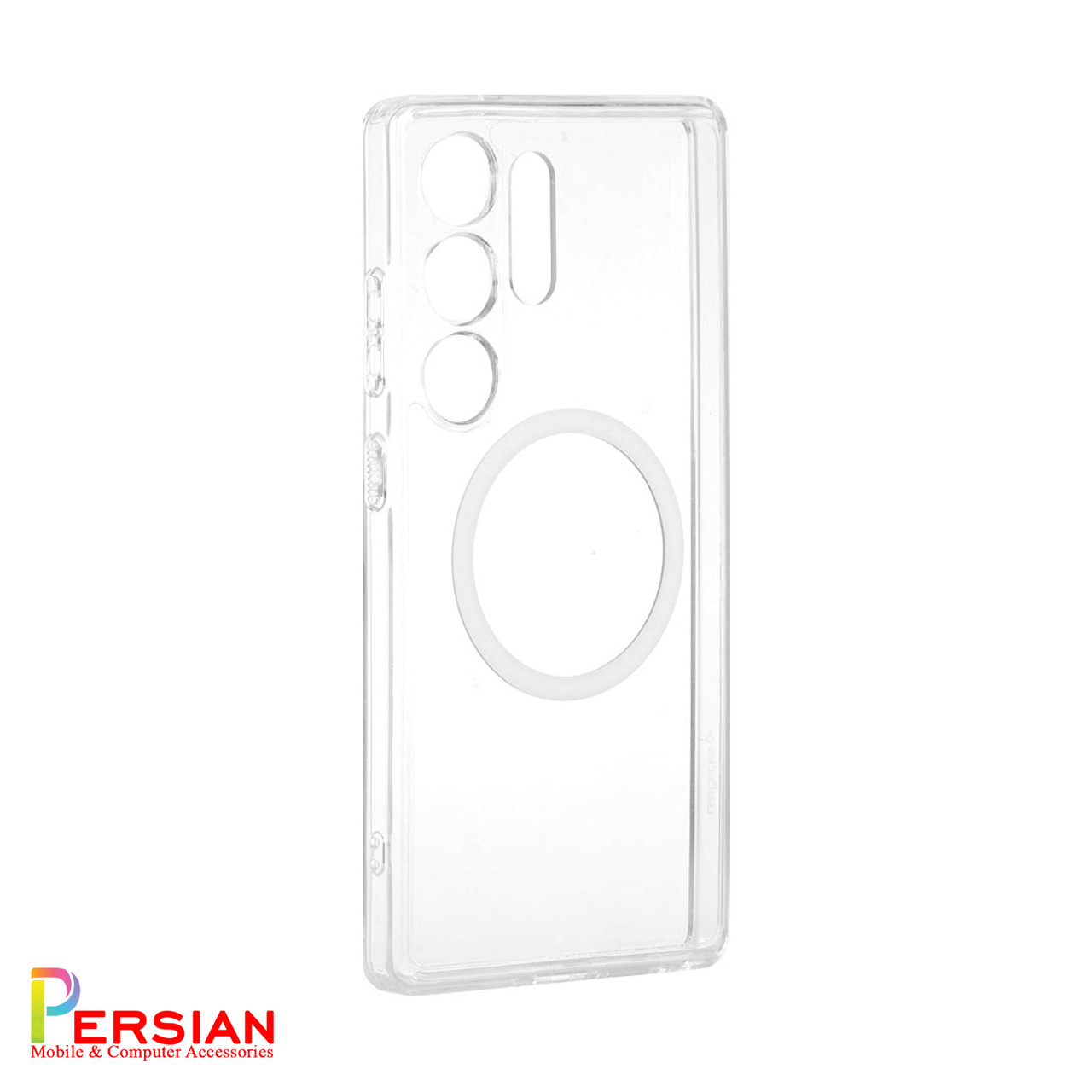 قاب شفاف سامسونگ اس 25 اولترا اسپیگن Spigen با مگ سیف مشکی Samsung S25 Ultra