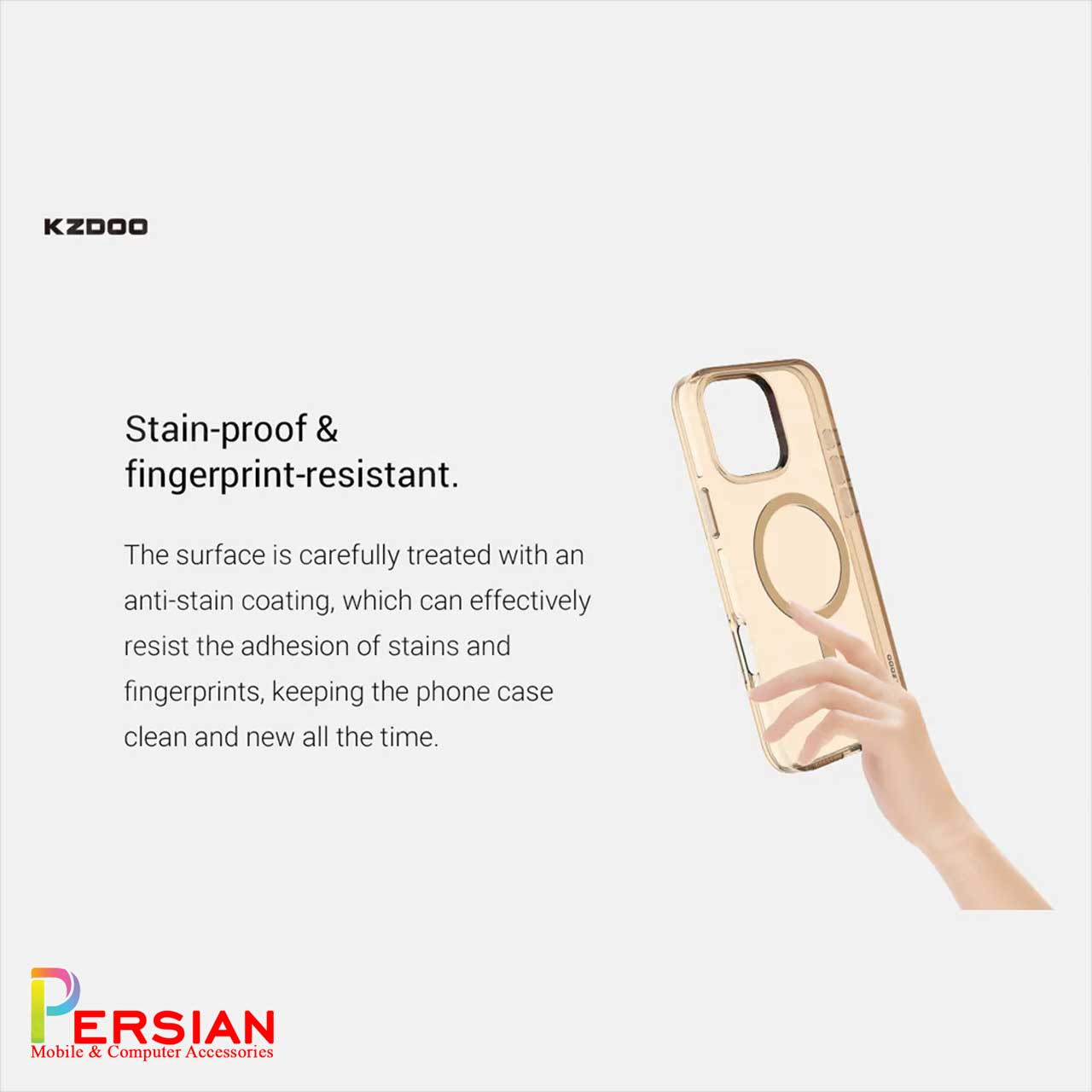 قاب شفاف مگ سیف کی دوو Apple iPhone 16e مدل KDOO (KZDOO) Magsafe Iceguard