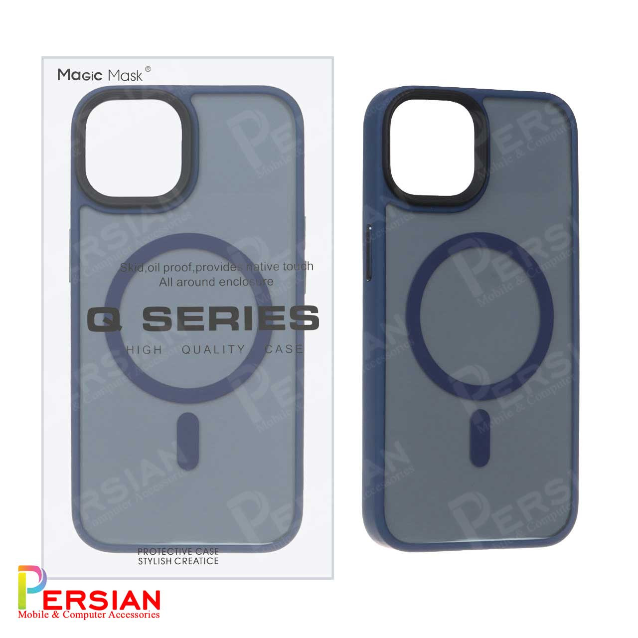 قاب گوشی آیفون 13 مجیک ماسک پشت مات با مگ سیف Apple iPhone 13