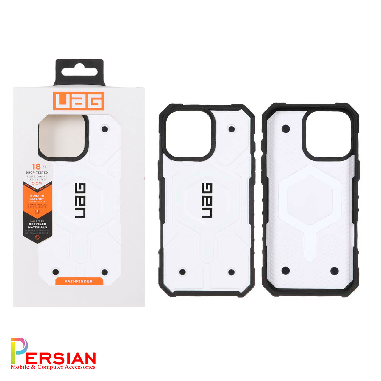 قاب ضد ضربه آیفون 16 پرومکس با مگ سیف برند UAG مدل Pathfinder IPhone 16 Pro Max