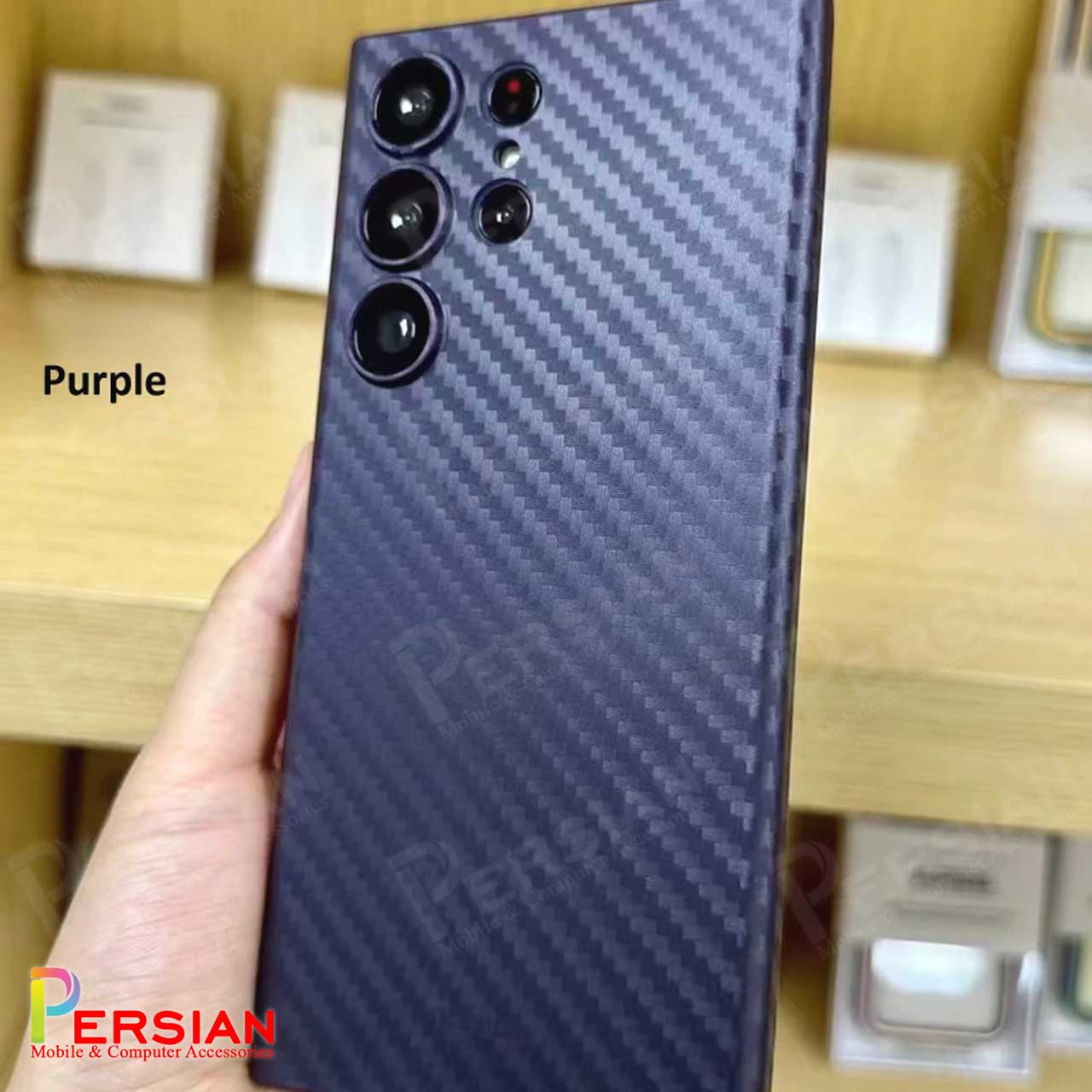 قاب سامسونگ اس 24 اولترا برند KZDOO مدل Air Carbon برای گوشی موبایل Galaxy S24 Ultra