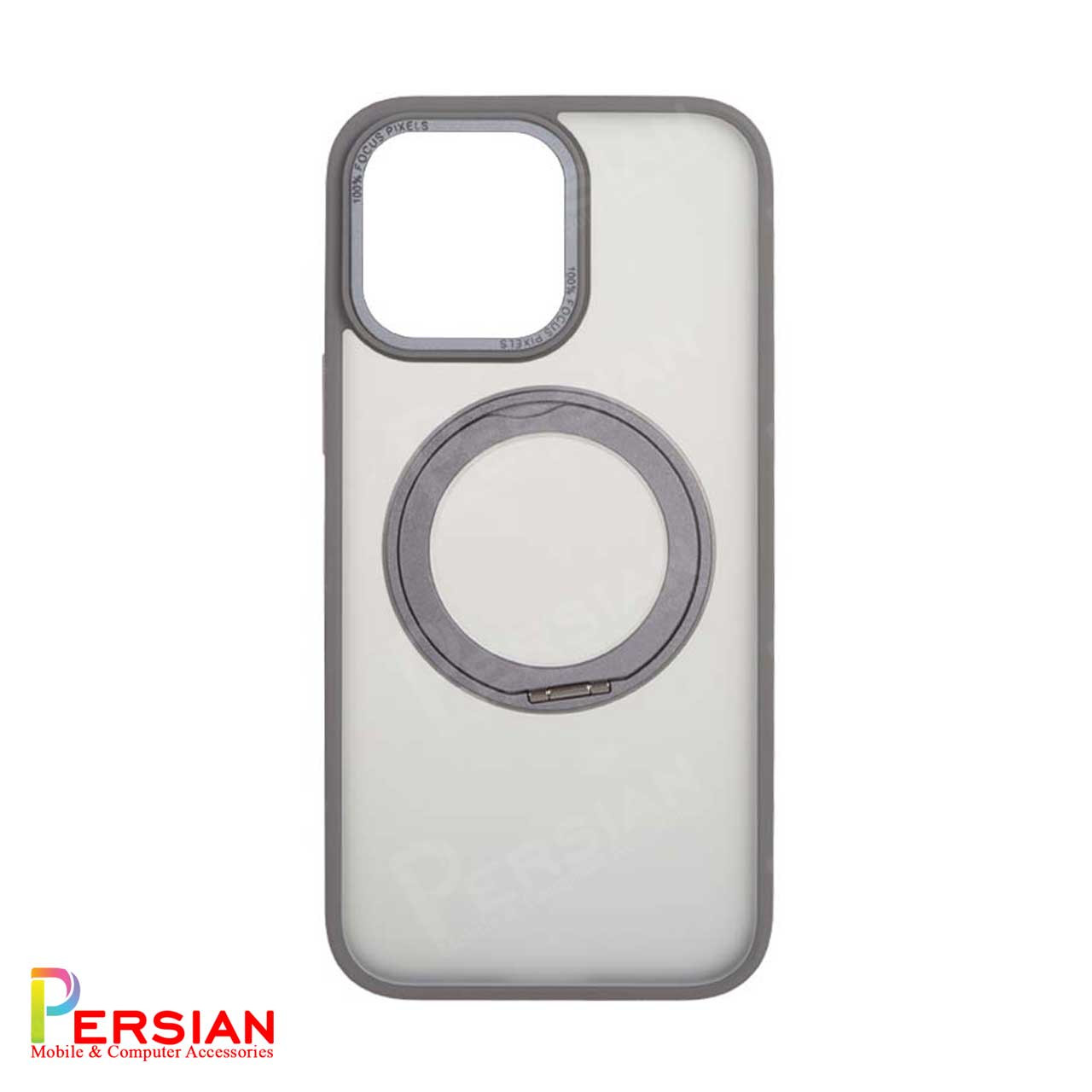 قاب آیفون 16 پرو مات مگ سیف دار و استندشو برند مجیک ماسک MagicMask IPhonw 16 Pro