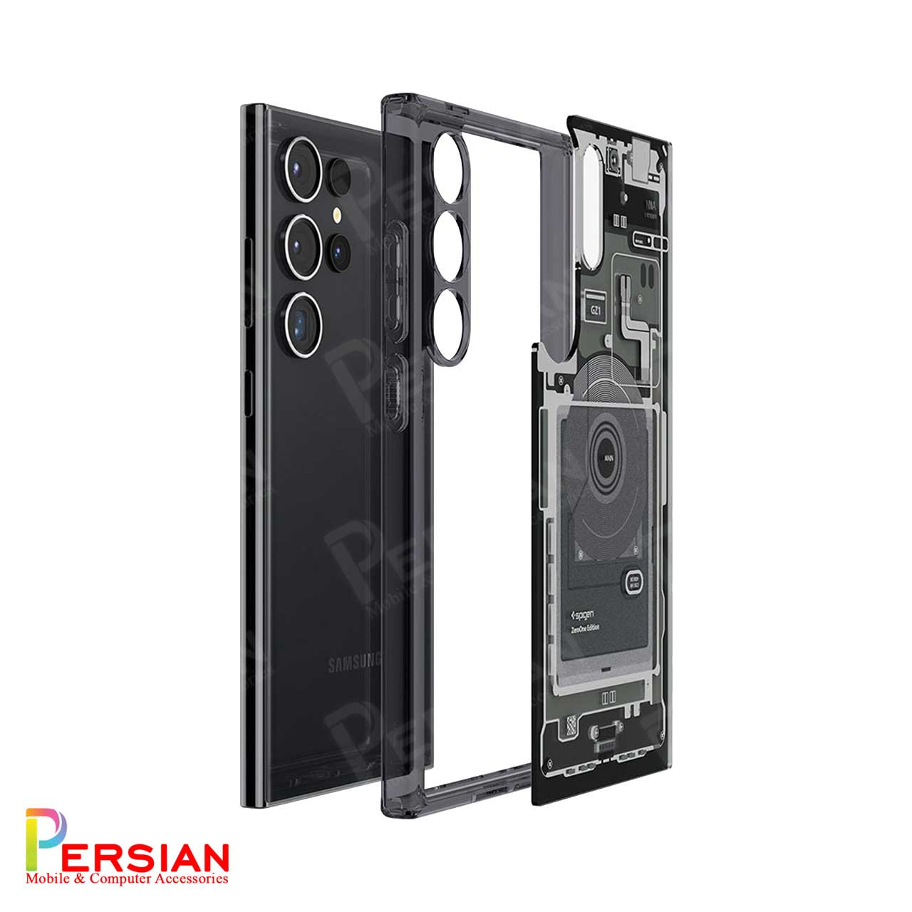 قاب سامسونگ اس 24 الترا برند اسپیگن Spigen Ultra Hybrid Mag Zero One Case Samsung S24 Ultra