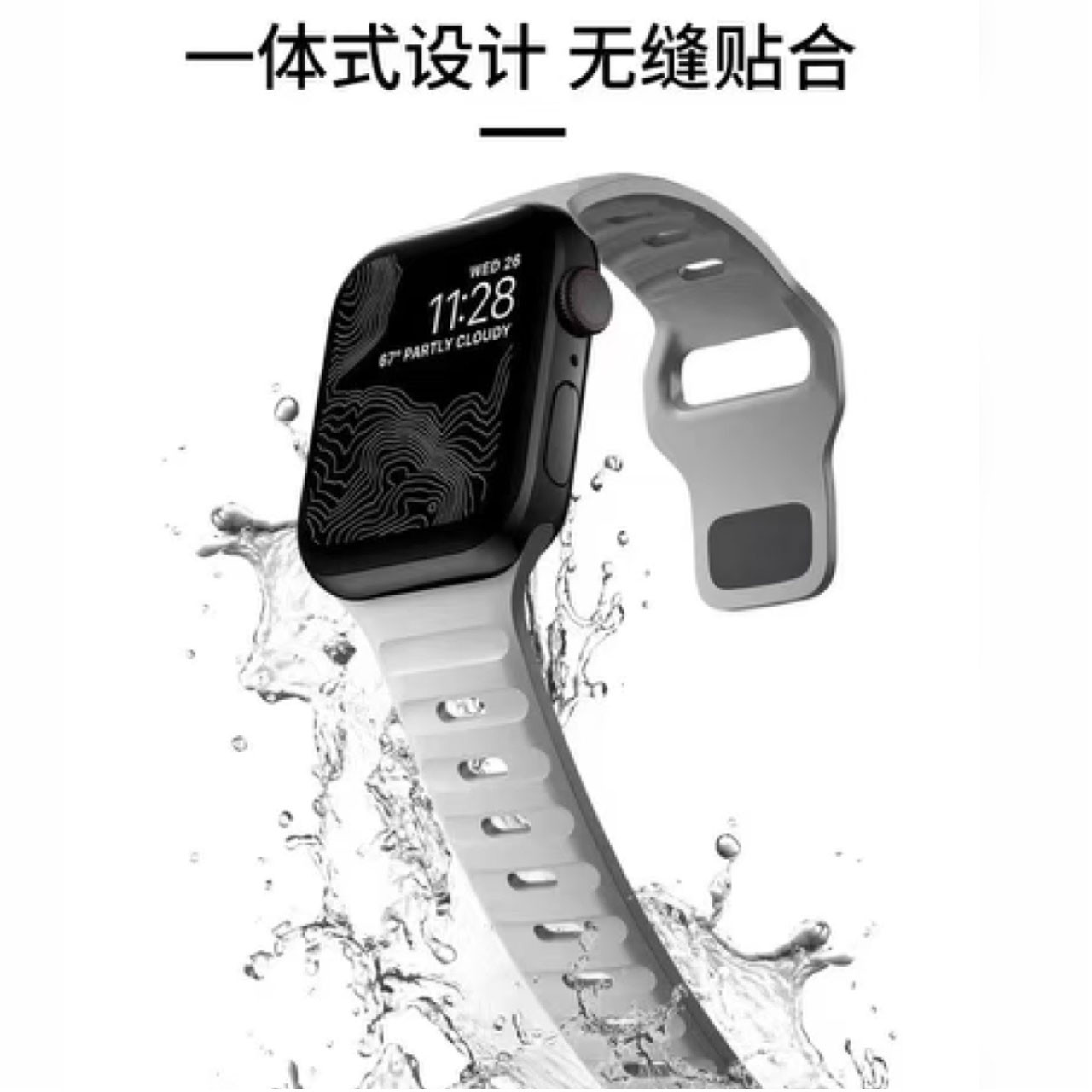 بند اسپرت اپل واچ برند اسپیگن Original Apple Watch Spigen Sport Strap Size 42/44/45mm