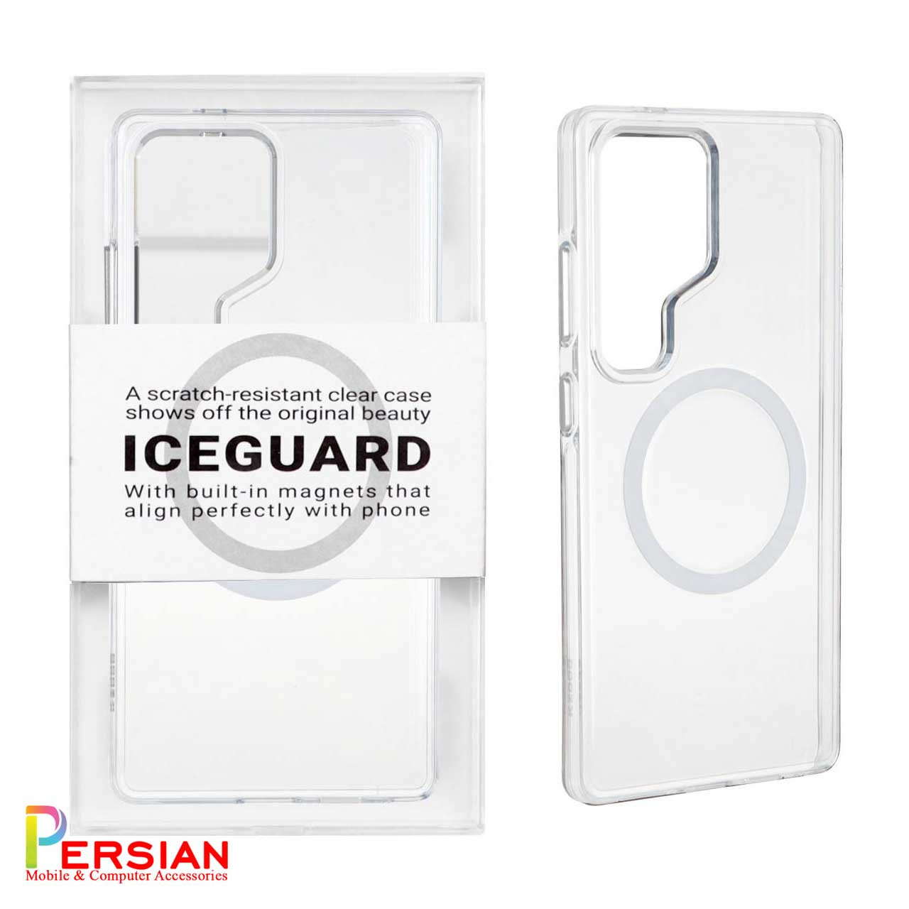 قاب شفاف مگ سیف کی دوو سامسونگ S25 الترا مدل KDOO (KZDOO) Magsafe Iceguard S25 Ultra
