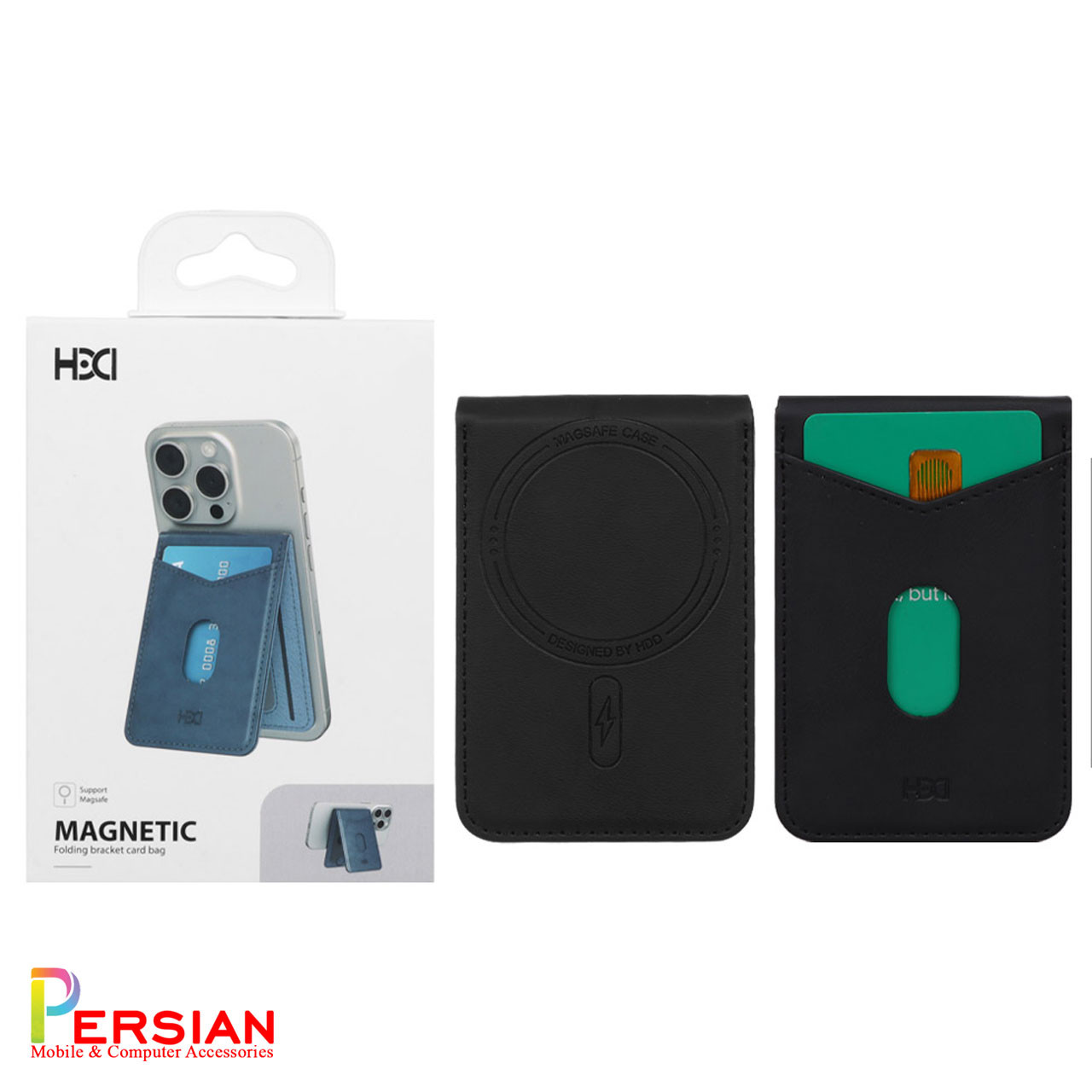 کیف جاکارتی مگ سیف چرمی برند HDD مدل HS-013