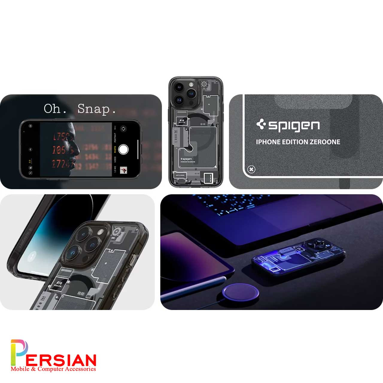 قاب آیفون 14 برند اسپیگن Spigen Ultra Hybrid Mag Zero One Case iPhone 14
