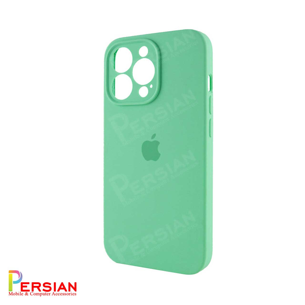 قاب سیلیکونی آیفون 15 پرو پاک کنی اورجینال Apple iPhone 15 Pro محافظ لنزدار