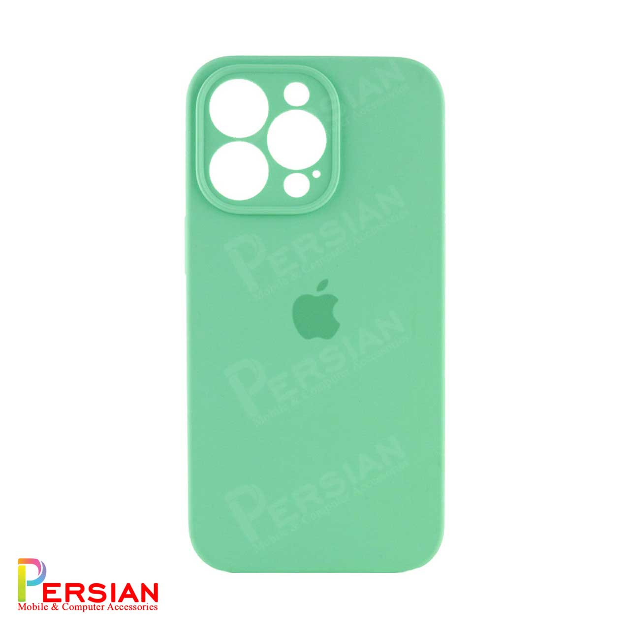 قاب سیلیکونی آیفون 15 پرو پاک کنی اورجینال Apple iPhone 15 Pro محافظ لنزدار