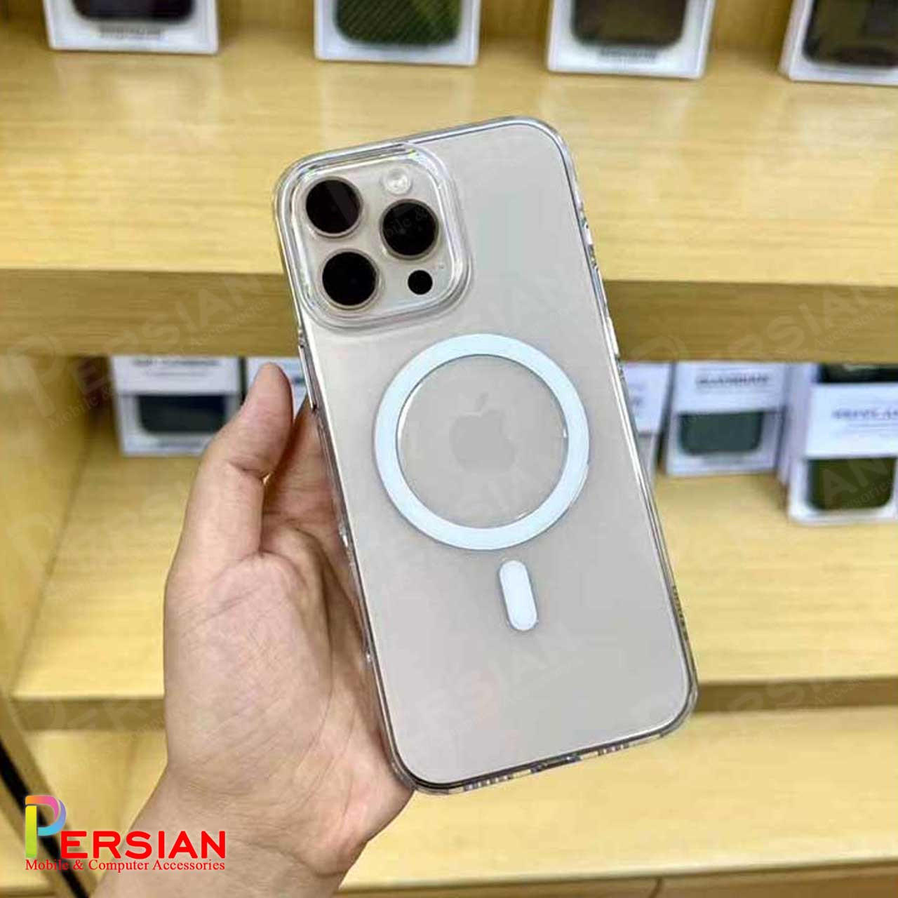 قاب شفاف مگ سیف کی دوو Apple iPhone 16 Pro Max مدل KDOO (KZDOO) Magsafe Iceguard