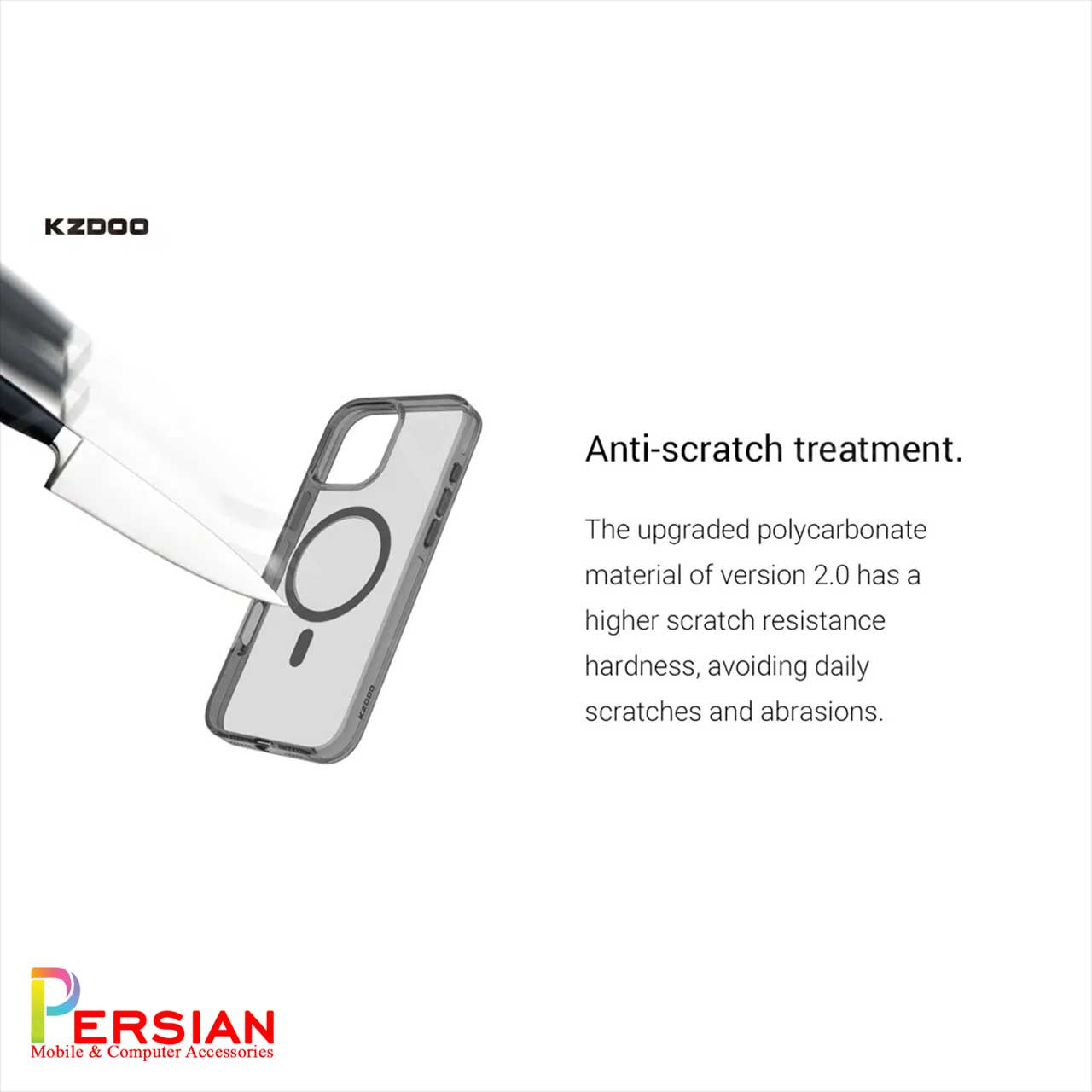 قاب شفاف مگ سیف کی دوو Apple iPhone 16e مدل KDOO (KZDOO) Magsafe Iceguard