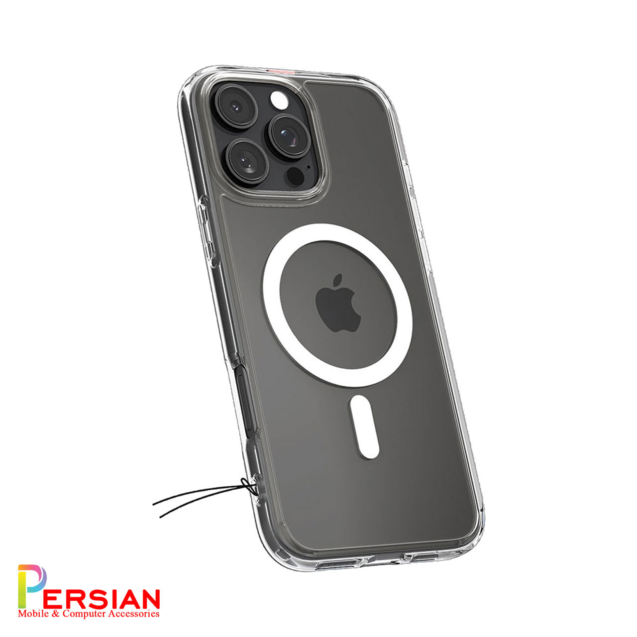 قاب گوشی آیفون ۱6 پرو تمام شفاف با مگ سیف برند اسپیگن Spigen Ultra Hybrid (MagFit)Case iPhone 16 Pro
