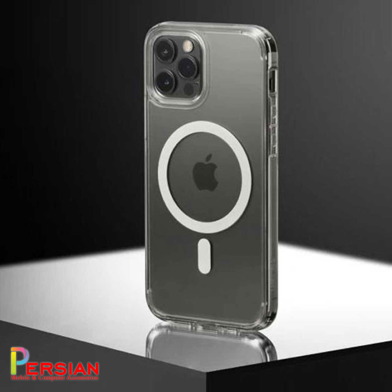 قاب گوشی آیفون ۱۳ با مگ سیف برند اسپیگن Spigen Ultra Hybrid Mag Case iPhone 13