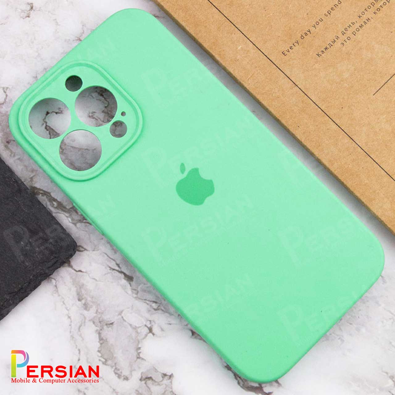 قاب سیلیکونی آیفون 15 پرو پاک کنی اورجینال Apple iPhone 15 Pro محافظ لنزدار