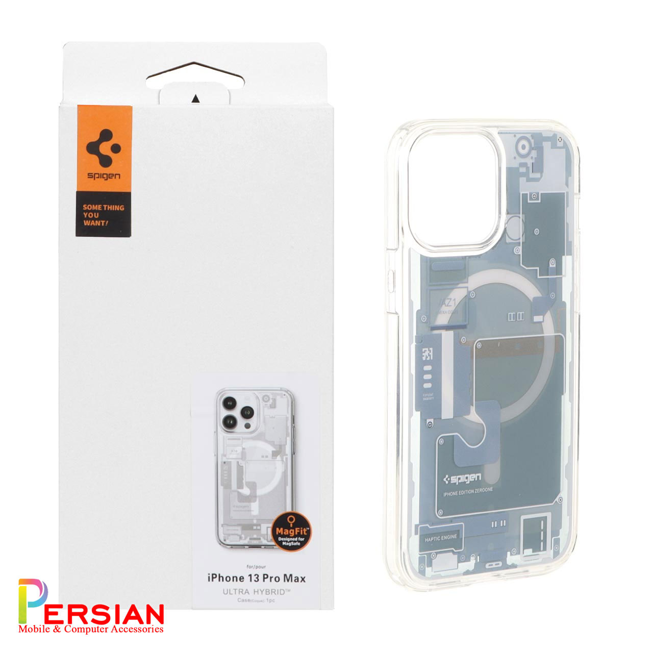 قاب آیفون 13 پرومکس مدل AZ1 برند اسپیگن Spigen Ultra Hybrid Mag AZ1 Case iPhone 13 Pro Max
