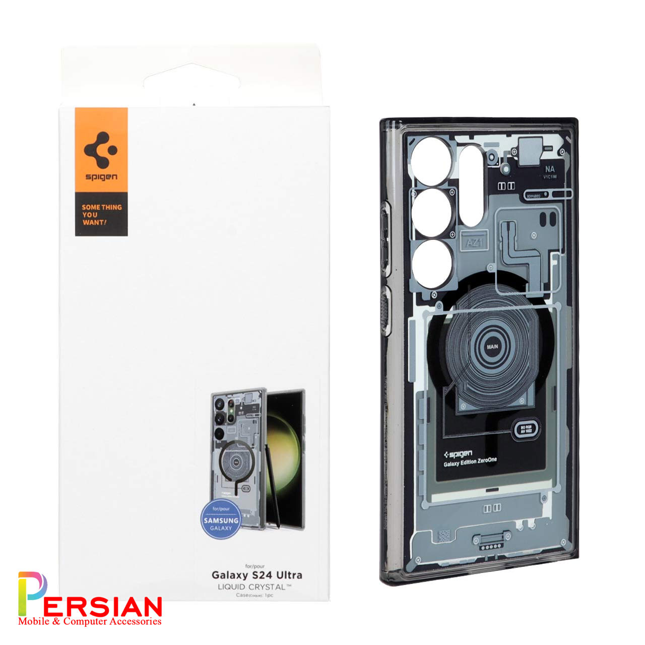 قاب سامسونگ اس 24 الترا برند اسپیگن Spigen Ultra Hybrid Mag Zero One Case Samsung S24 Ultra