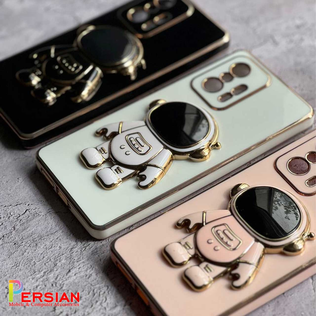 قاب الکتروپلیتینگ طرح فضانورد استندشو آیفون IPhone 7/8