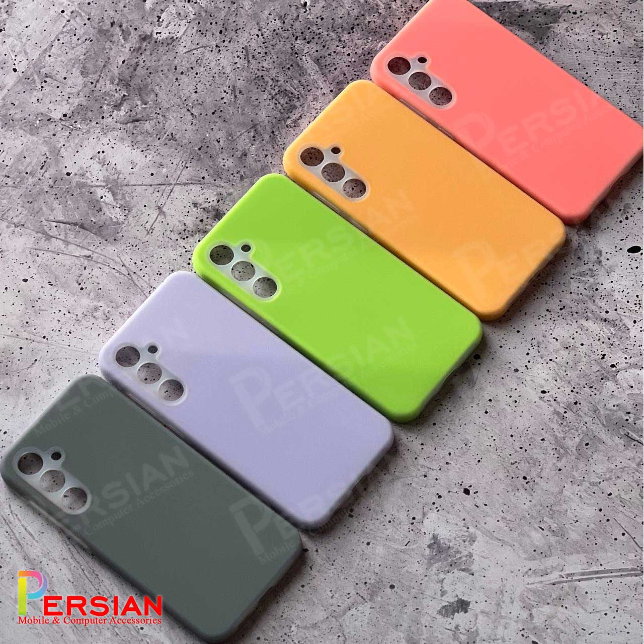 قاب گوشی S23 FE سامسونگ Jelly Case سیلیکونی اورجینال پاک کنی Samsung S23 FE محافظ لنز دار