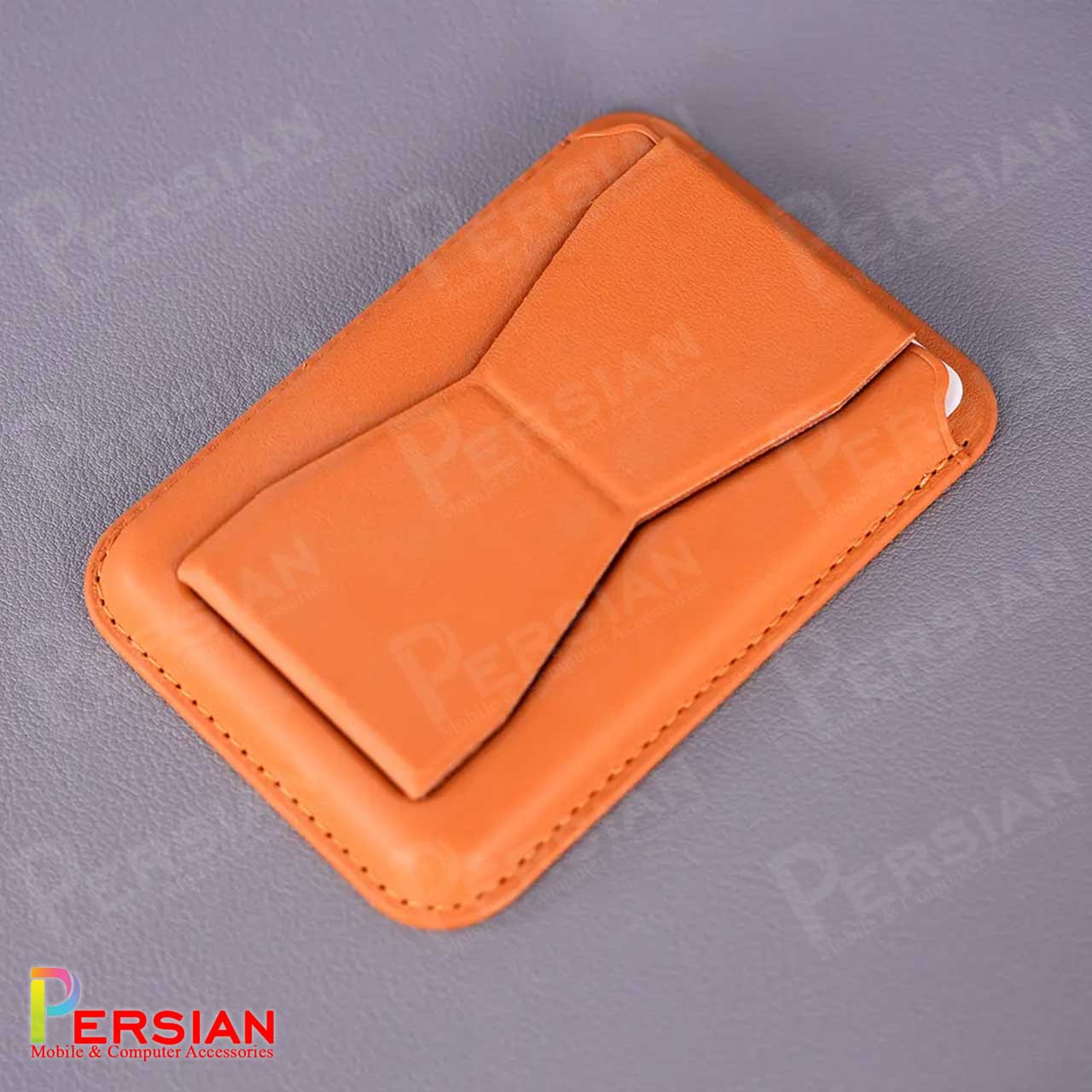 کیف جاکارتی ( ولت ) چرمی مگ سیف و استند شو