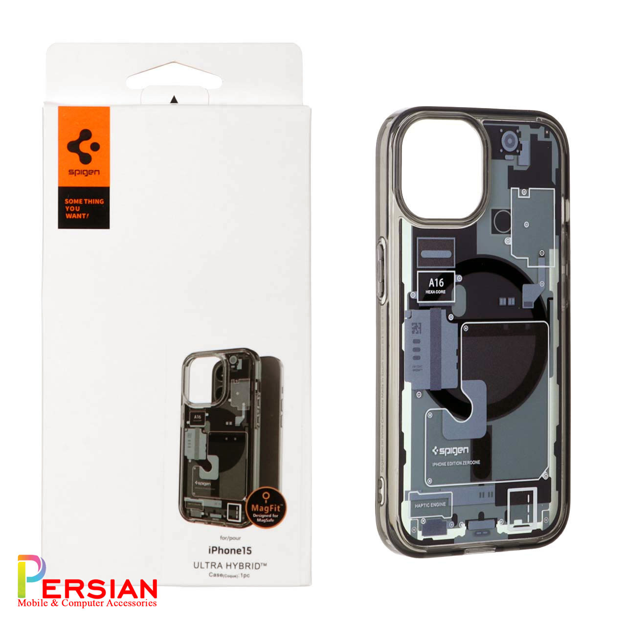 قاب آیفون 15 برند اسپیگن Spigen Ultra Hybrid Mag Zero One Case iPhone 15