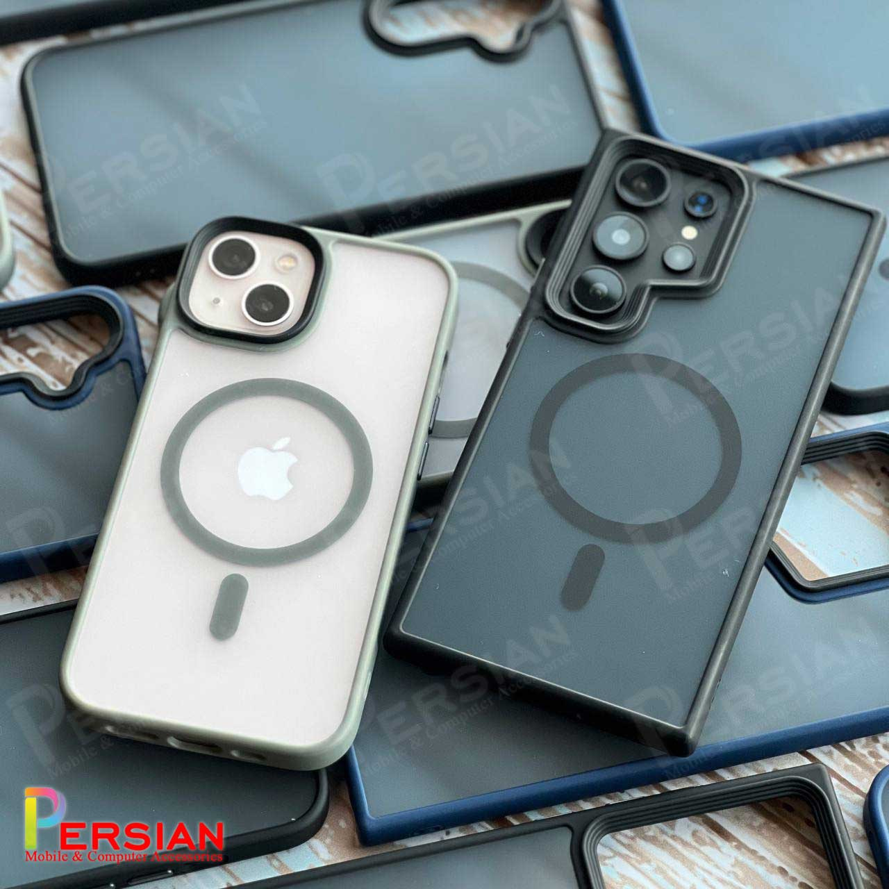 قاب گوشی آیفون 13 مجیک ماسک پشت مات با مگ سیف Apple iPhone 13