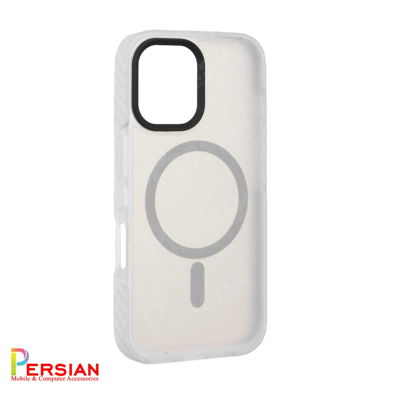 قاب گوشی آیفون 16 پرو پشت مات مگ سیف دور سیلیکونی مجیک ماسک Magic Mask iPhone 16 Pro